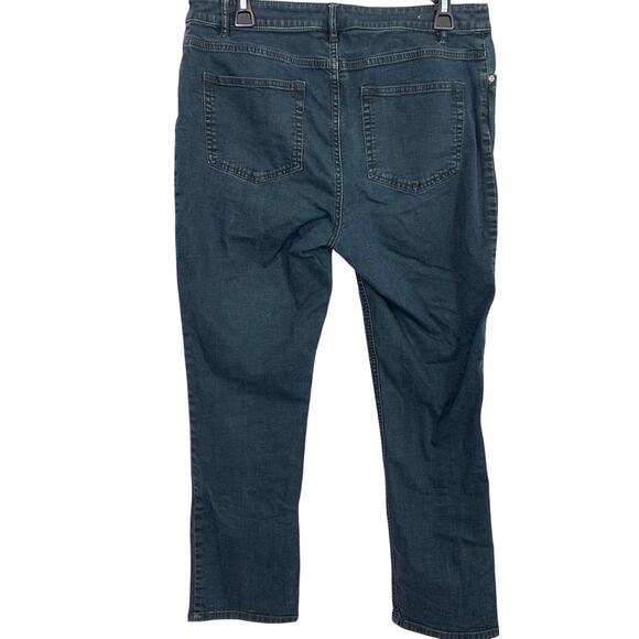 J Jill Womens Stretch Straight Leg Slim Ankle Dark Wash Jeans sz 10 x 27 Ankle - Picture 15 of 16